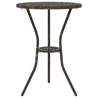 vidaXL Garden Bistro Set 3 pcs Bronze Aluminium