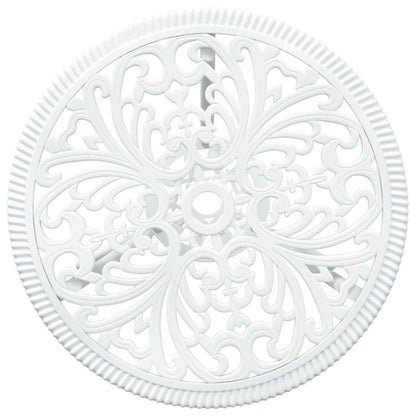 vidaXL Garden Bistro Set 3 pcs White Aluminium