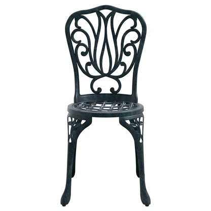 vidaXL Garden Bistro Set 3 pcs Green Aluminium