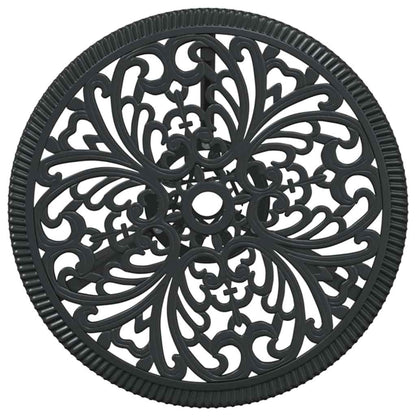 vidaXL Garden Bistro Set 3 pcs Black Aluminium