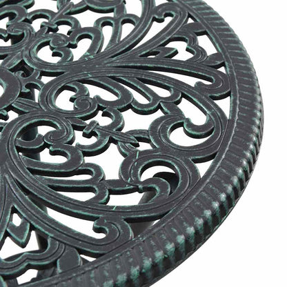 vidaXL Garden Bistro Set 3 pcs Green Aluminium