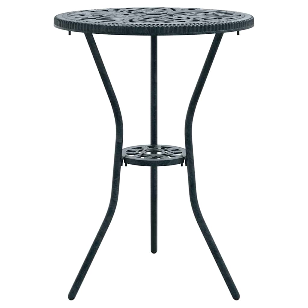 vidaXL Garden Bistro Set 3 pcs Green Aluminium