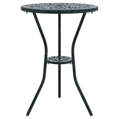 vidaXL Garden Bistro Set 3 pcs Green Aluminium