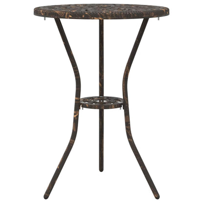 vidaXL Garden Bistro Set 3 pcs Bronze Aluminium