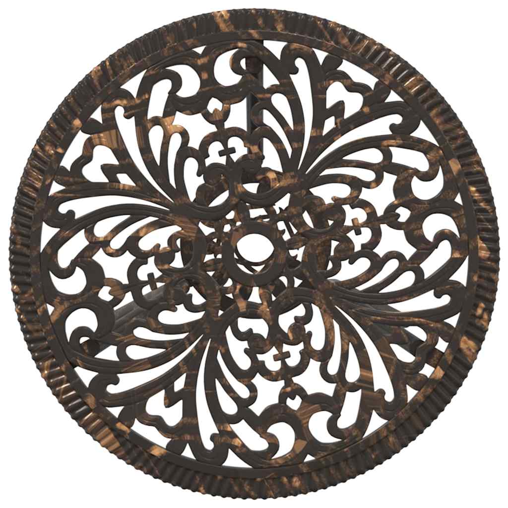 vidaXL Garden Bistro Set 3 pcs Bronze Aluminium