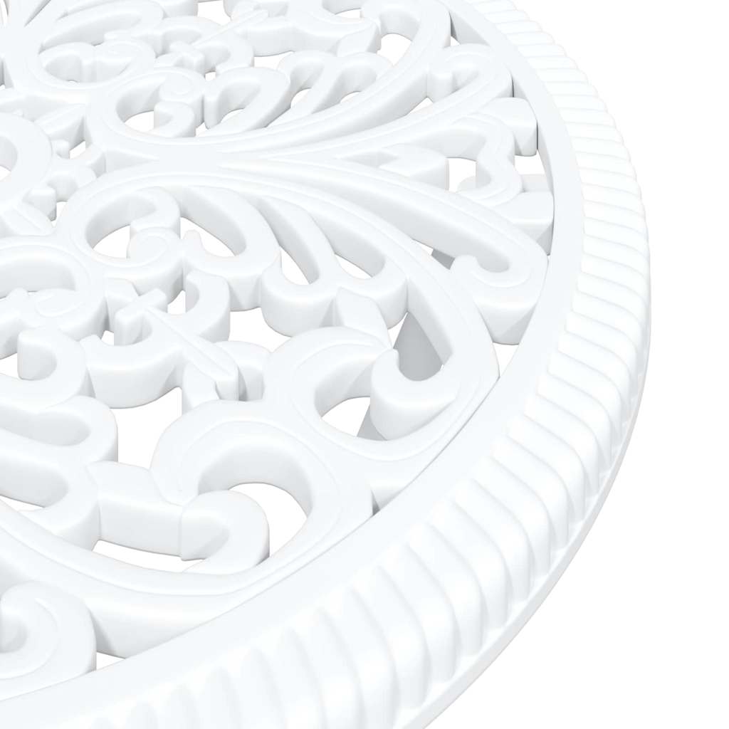 vidaXL Garden Bistro Set 3 pcs White Aluminium