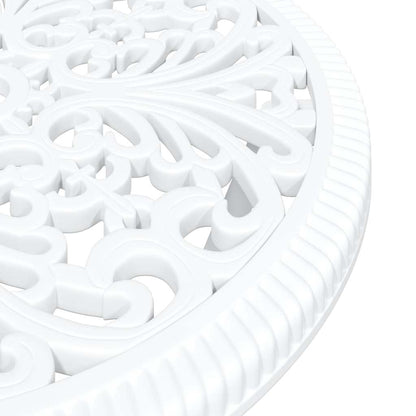 vidaXL Garden Bistro Set 3 pcs White Aluminium