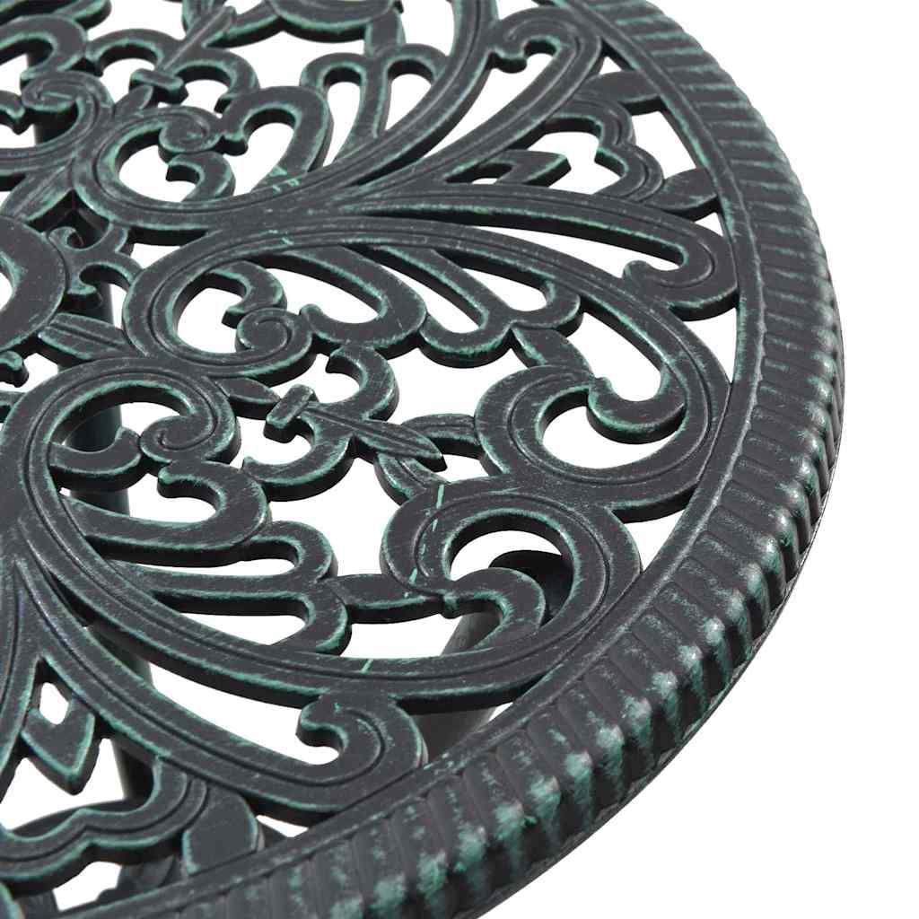 vidaXL Garden Bistro Set 3 pcs Green Aluminium