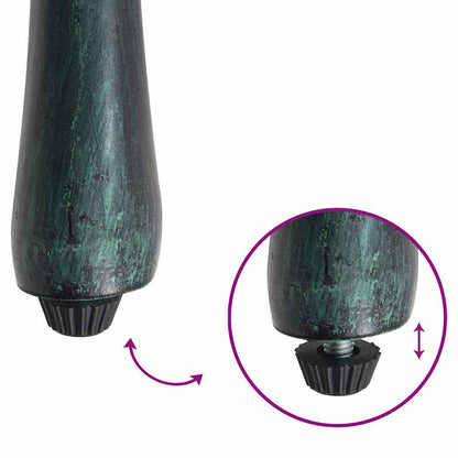 vidaXL Garden Chair 2 pcs Green 55 x 56.5 x 91cm Aluminium