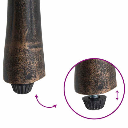 vidaXL Garden Chair 2 pcs Bronze 55 x 56.5 x 91cm Aluminium