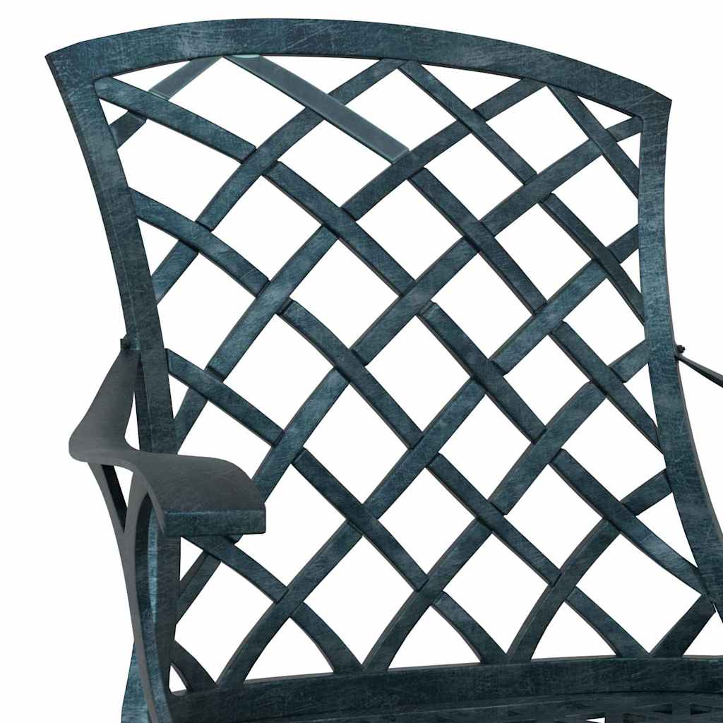 vidaXL Garden Chair 4 pcs Green 61 x 60.5 x 93cm Aluminium
