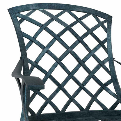 vidaXL Garden Chair 4 pcs Green 61 x 60.5 x 93cm Aluminium