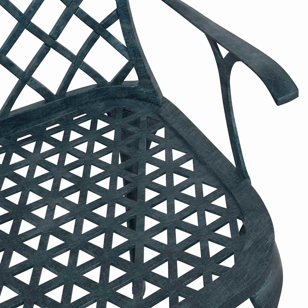 vidaXL Garden Chair 4 pcs Green 61 x 60.5 x 93cm Aluminium