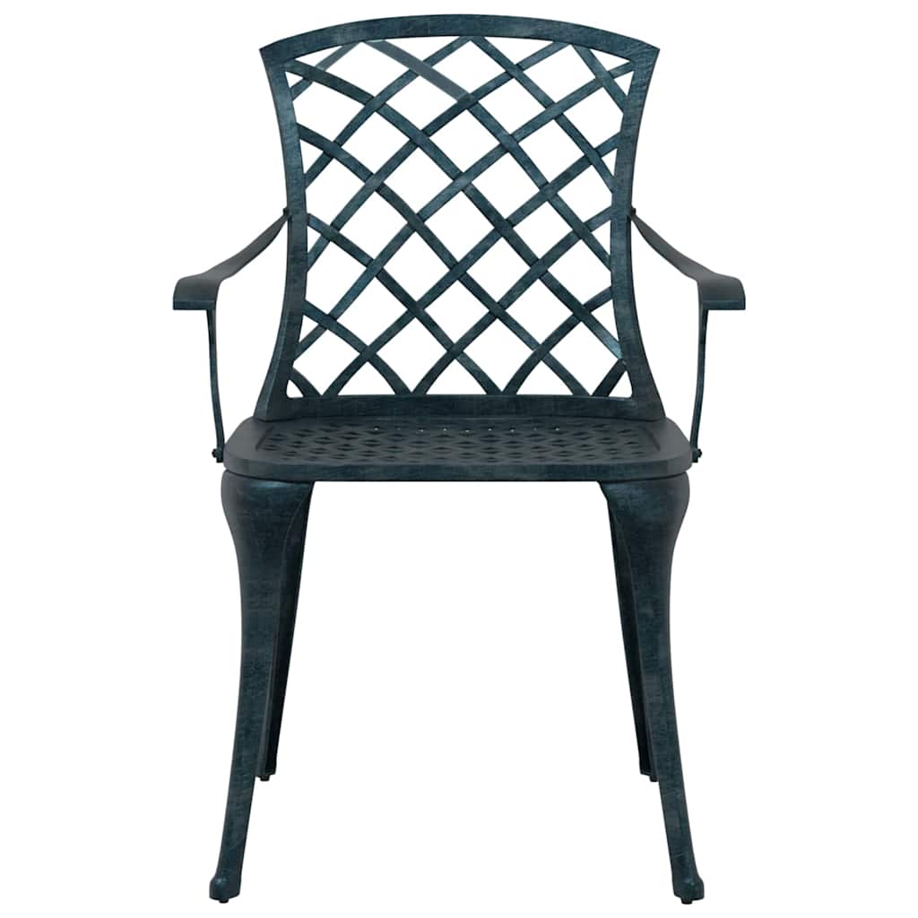 vidaXL Garden Chair 4 pcs Green 61 x 60.5 x 93cm Aluminium