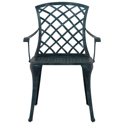 vidaXL Garden Chair 4 pcs Green 61 x 60.5 x 93cm Aluminium