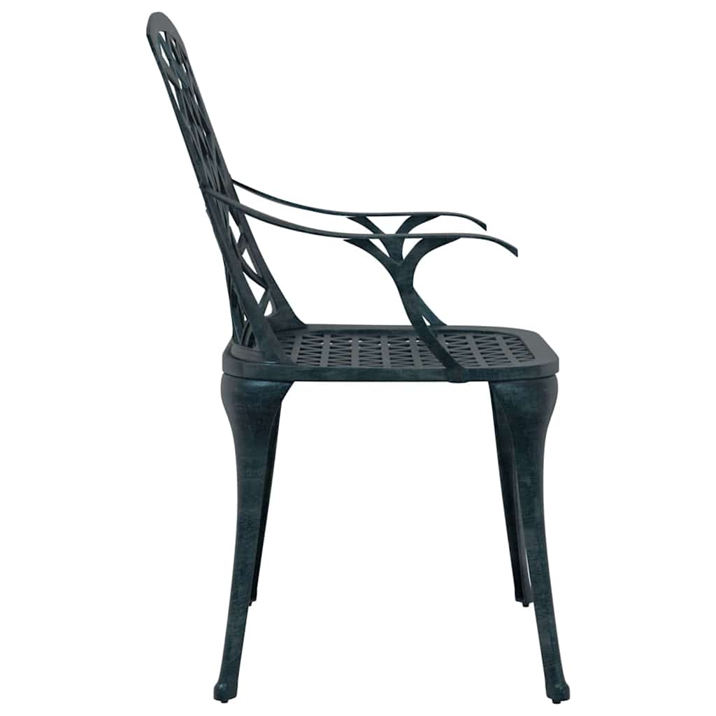 vidaXL Garden Chair 4 pcs Green 61 x 60.5 x 93cm Aluminium