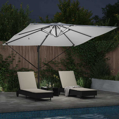 vidaXL Umbrella Sand 286 x 284 x 270 cm Aluminium and Polyester