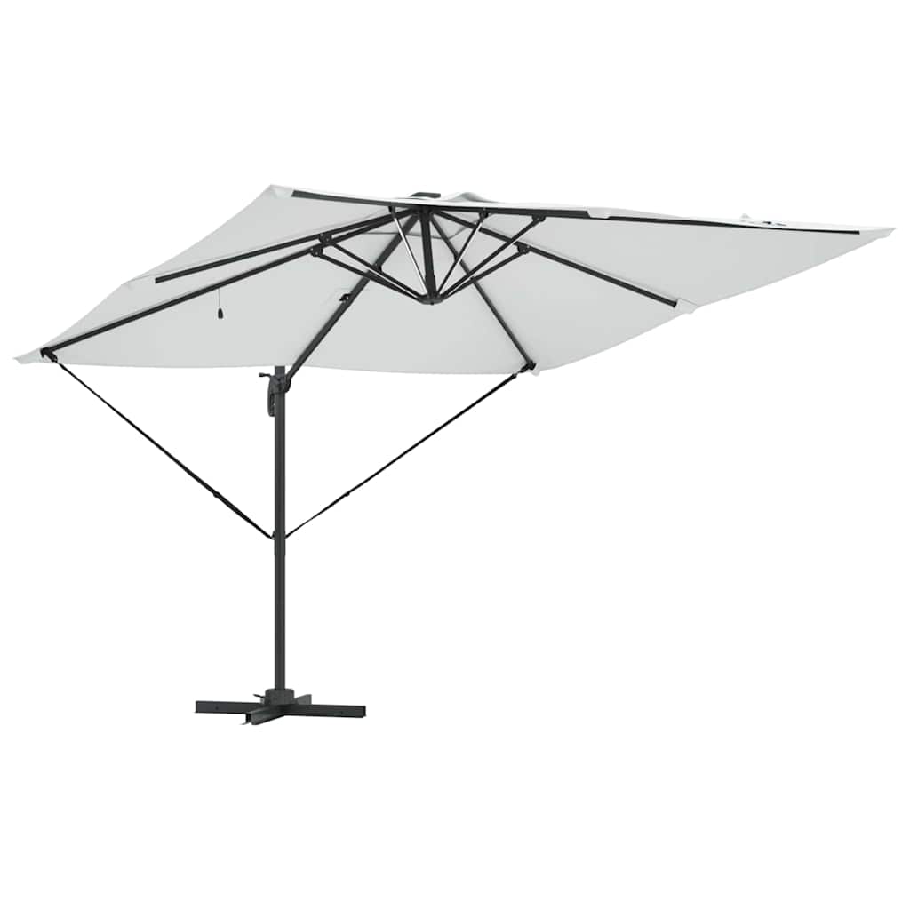 vidaXL Umbrella Sand 286 x 284 x 270 cm Aluminium and Polyester