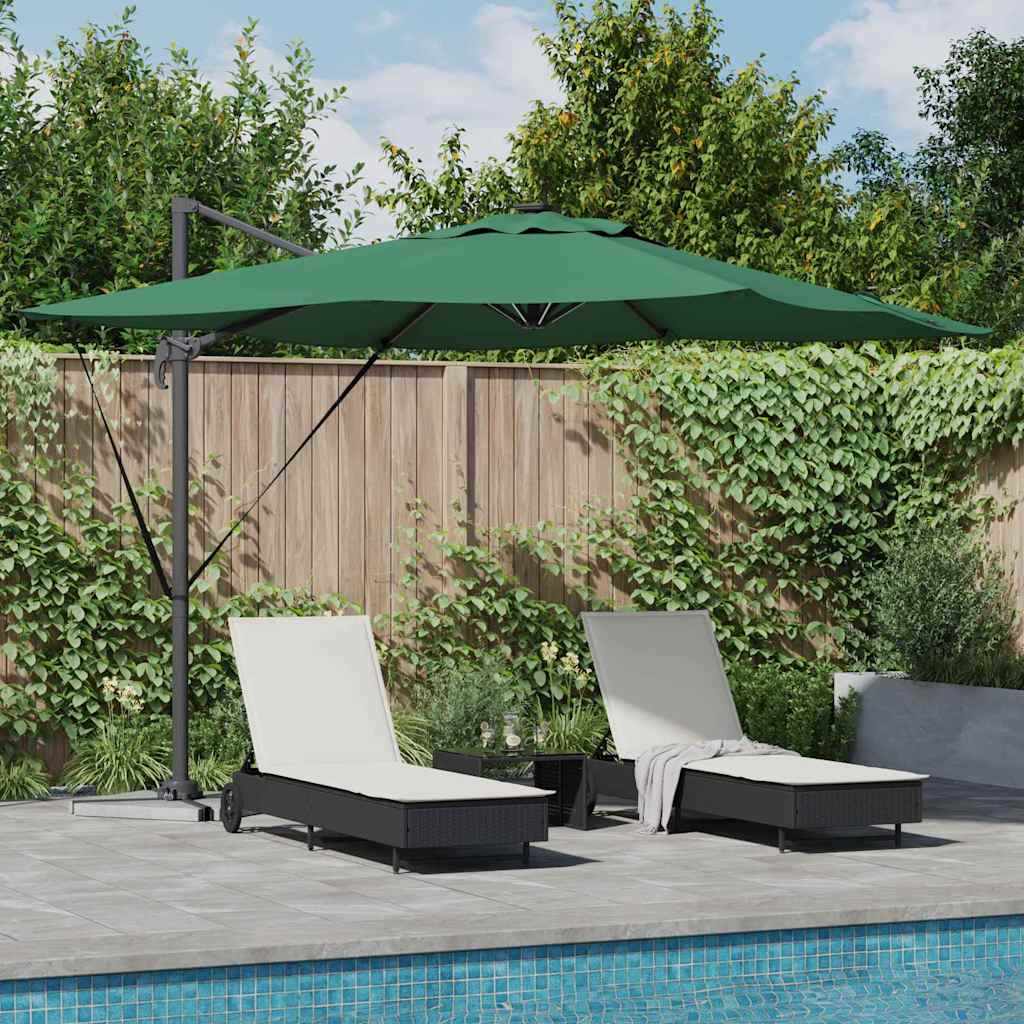 vidaXL Umbrella Green 286 x 284 x 270 cm Aluminium and Polyester
