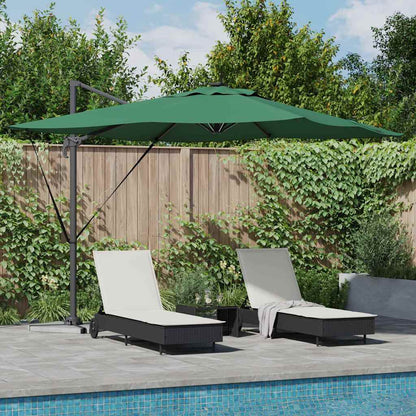 vidaXL Umbrella Green 286 x 284 x 270 cm Aluminium and Polyester