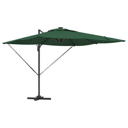 vidaXL Umbrella Green 286 x 284 x 270 cm Aluminium and Polyester