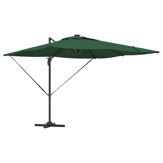 vidaXL Umbrella Green 286 x 284 x 270 cm Aluminium and Polyester