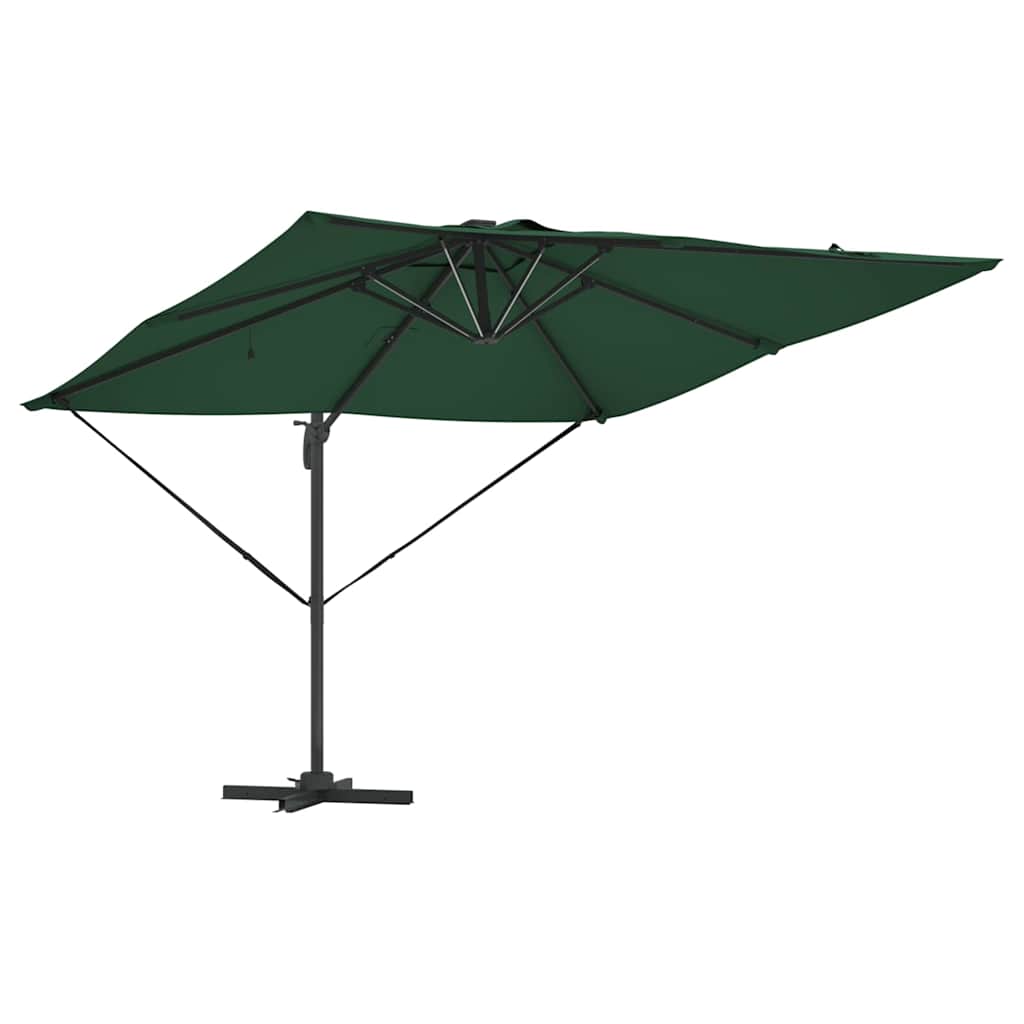 vidaXL Umbrella Green 286 x 284 x 270 cm Aluminium and Polyester