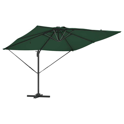 vidaXL Umbrella Green 286 x 284 x 270 cm Aluminium and Polyester