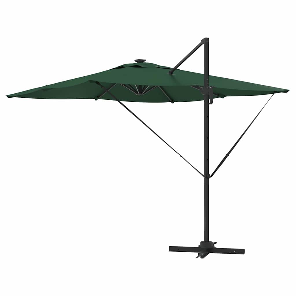 vidaXL Umbrella Green 286 x 284 x 270 cm Aluminium and Polyester