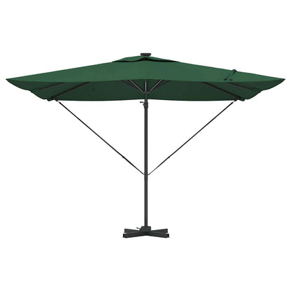 vidaXL Umbrella Green 286 x 284 x 270 cm Aluminium and Polyester