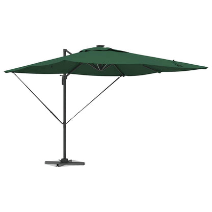 vidaXL Umbrella Green 286 x 284 x 270 cm Aluminium and Polyester