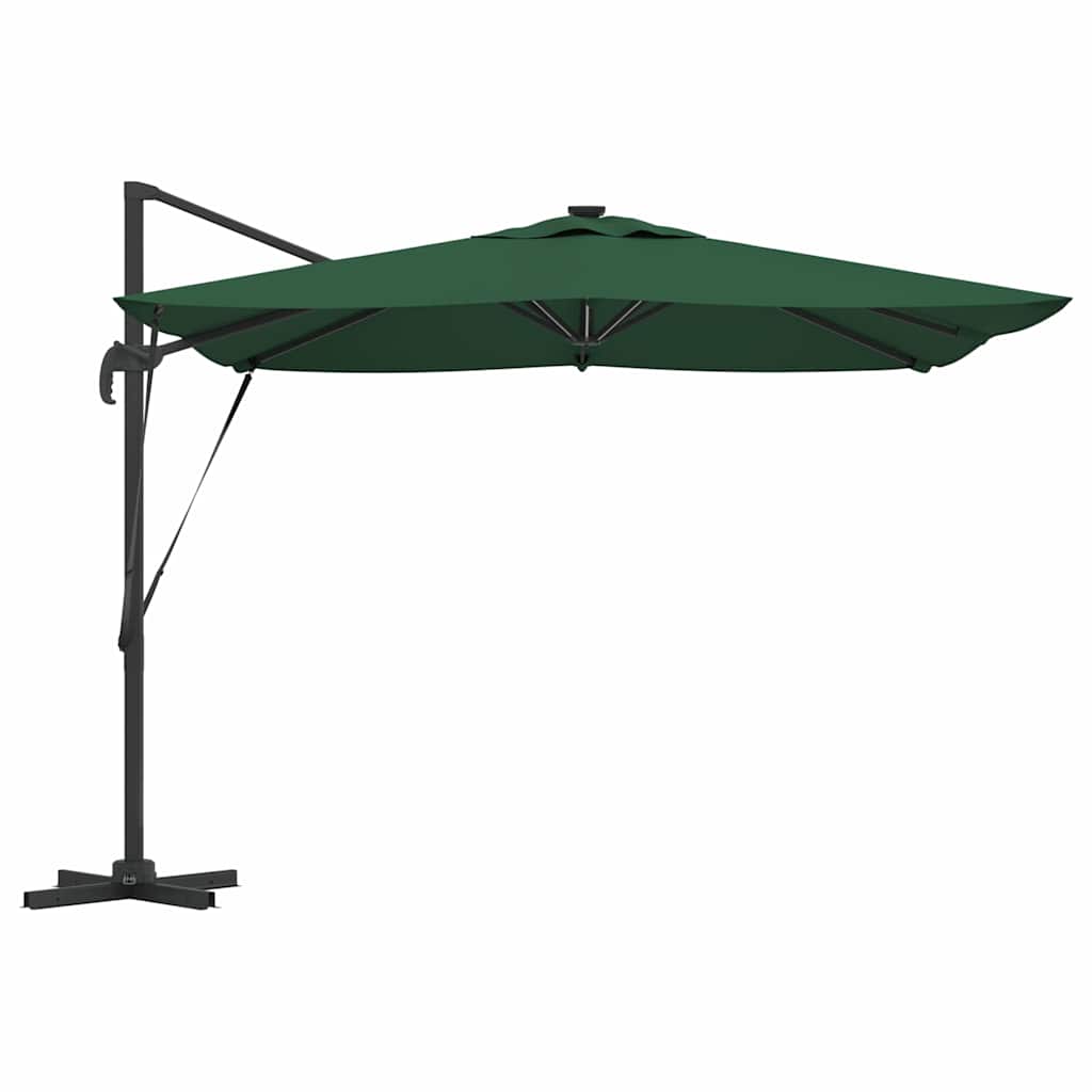 vidaXL Umbrella Green 286 x 284 x 270 cm Aluminium and Polyester
