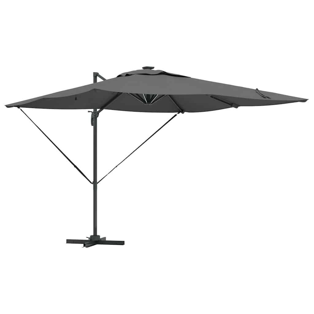 vidaXL Umbrella Antraciet 286 x 284 x 270 cm Aluminium and Polyester