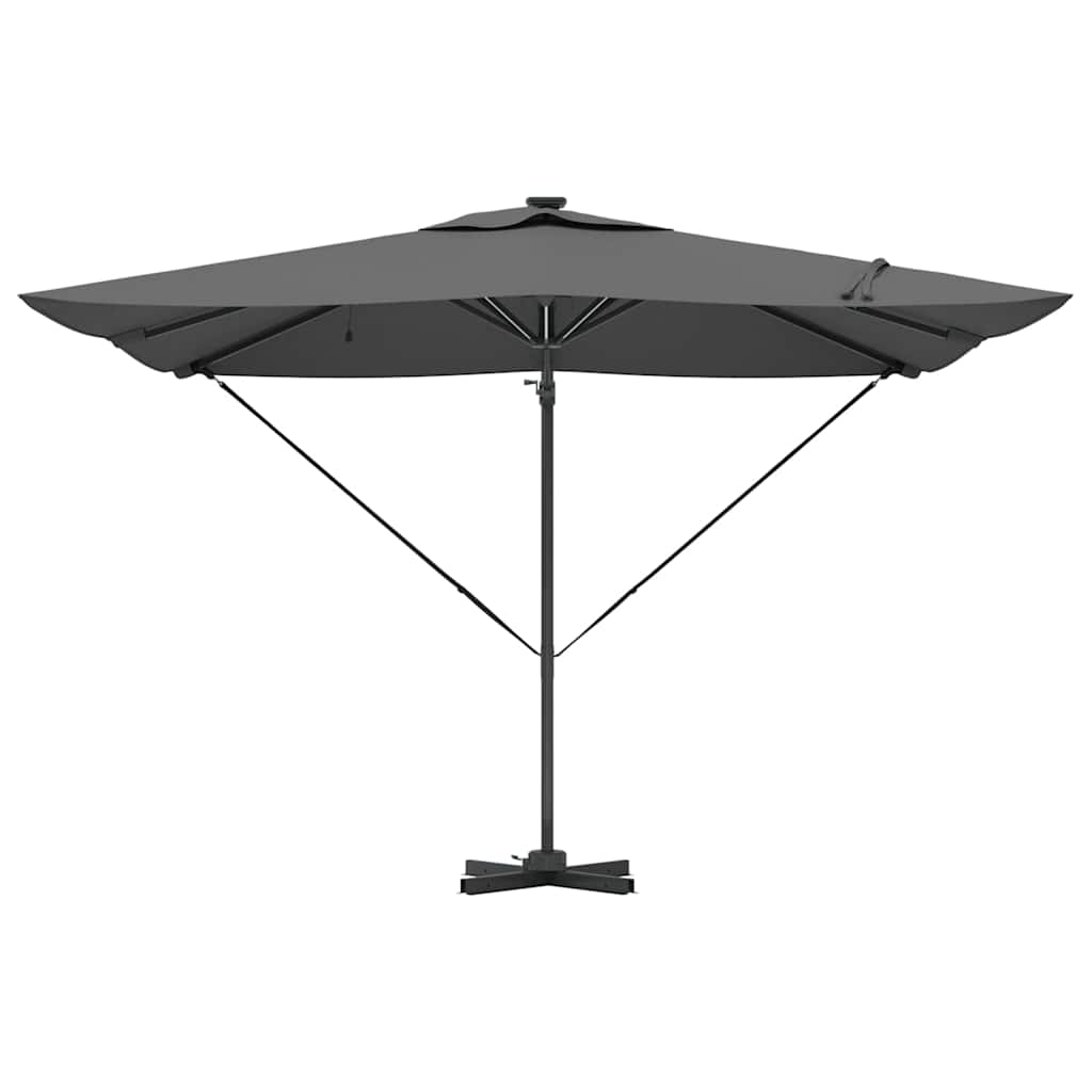 vidaXL Umbrella Antraciet 286 x 284 x 270 cm Aluminium and Polyester