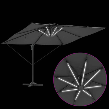vidaXL Umbrella Antraciet 286 x 284 x 270 cm Aluminium and Polyester