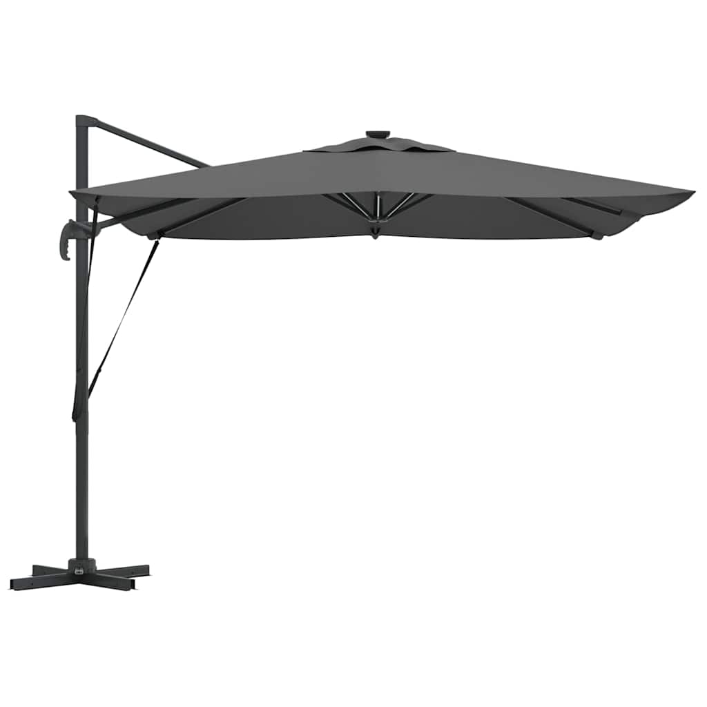 vidaXL Umbrella Antraciet 286 x 284 x 270 cm Aluminium and Polyester