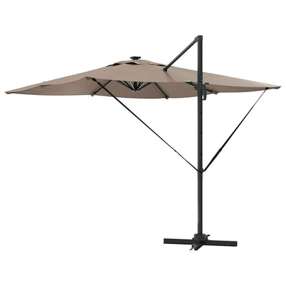 vidaXL Umbrella Taupe 286 x 284 x 270 cm Aluminium and Polyester