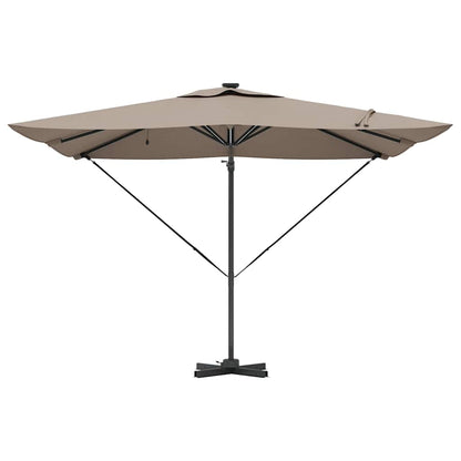 vidaXL Umbrella Taupe 286 x 284 x 270 cm Aluminium and Polyester