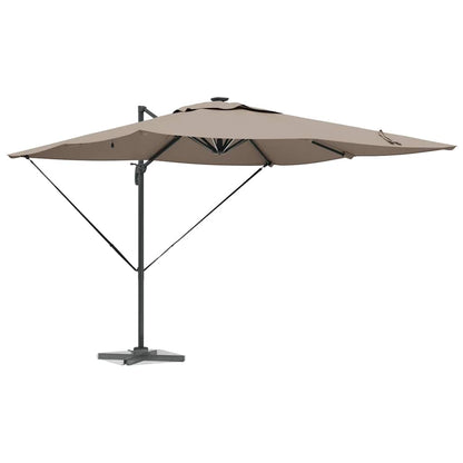 vidaXL Umbrella Taupe 286 x 284 x 270 cm Aluminium and Polyester