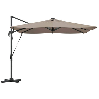 vidaXL Umbrella Taupe 286 x 284 x 270 cm Aluminium and Polyester