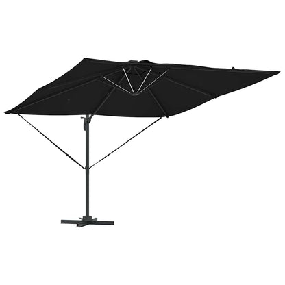 vidaXL Umbrella Black 286 x 284 x 270 cm Aluminium and Polyester