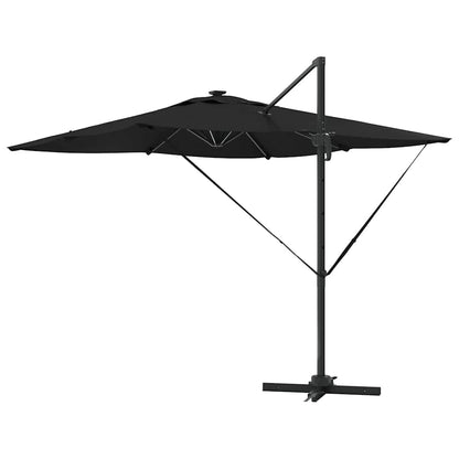 vidaXL Umbrella Black 286 x 284 x 270 cm Aluminium and Polyester