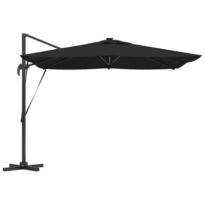 vidaXL Umbrella Black 286 x 284 x 270 cm Aluminium and Polyester
