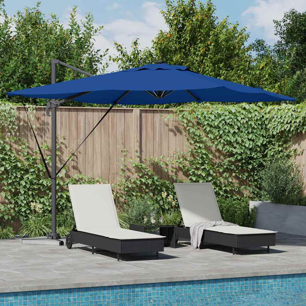 vidaXL Umbrella Azure Blue 286 x 284 x 270 cm Aluminium and Polyester