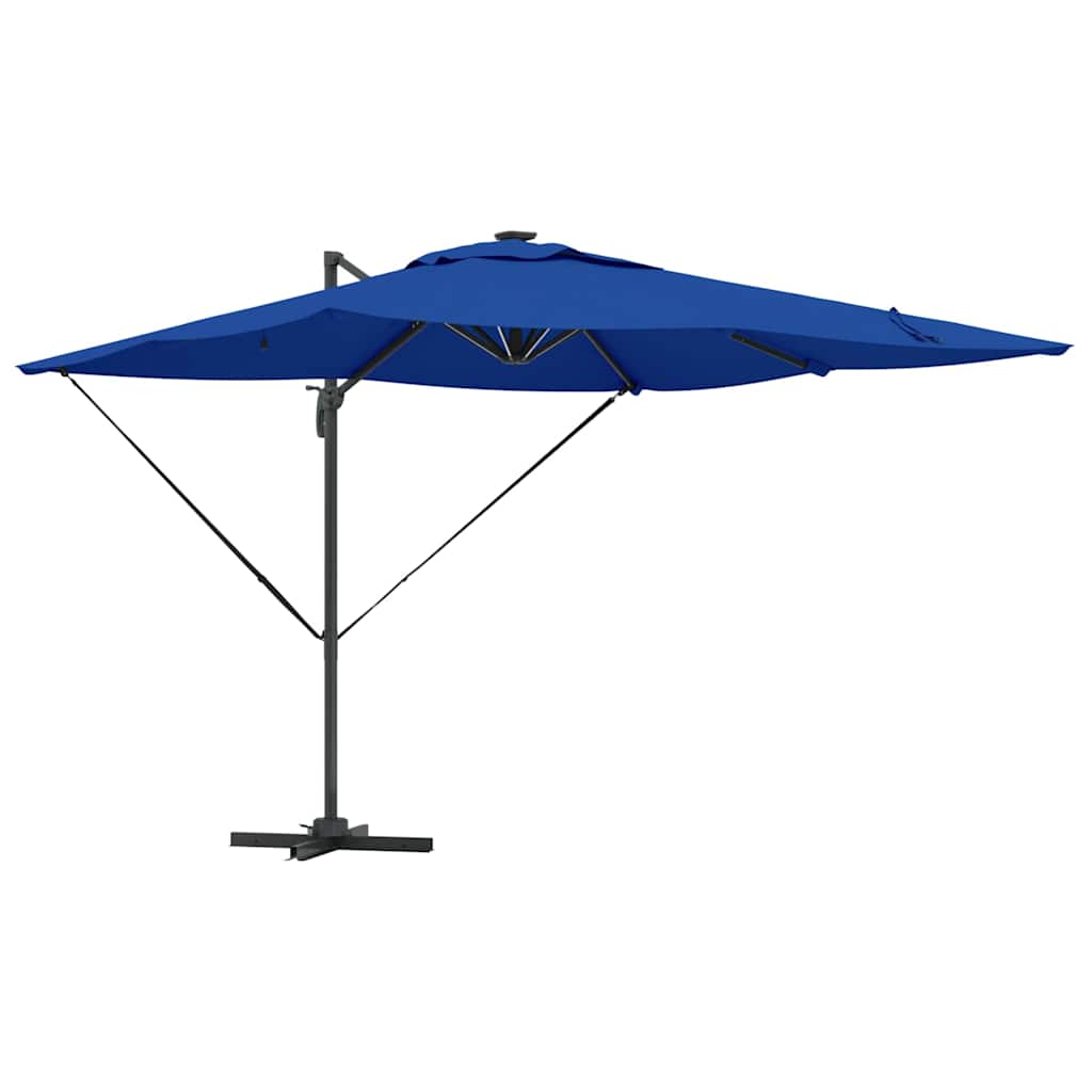 vidaXL Umbrella Azure Blue 286 x 284 x 270 cm Aluminium and Polyester