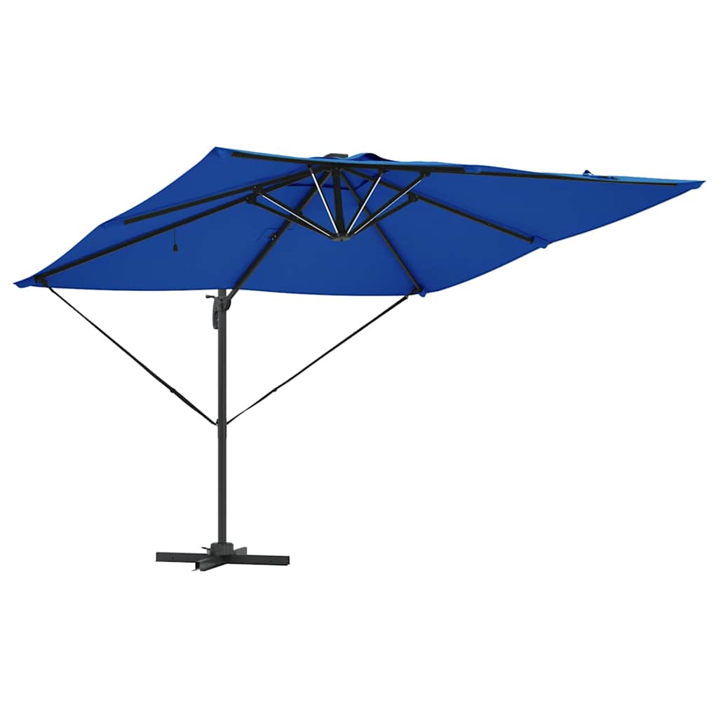 vidaXL Umbrella Azure Blue 286 x 284 x 270 cm Aluminium and Polyester
