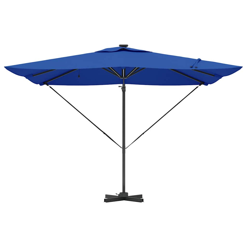 vidaXL Umbrella Azure Blue 286 x 284 x 270 cm Aluminium and Polyester
