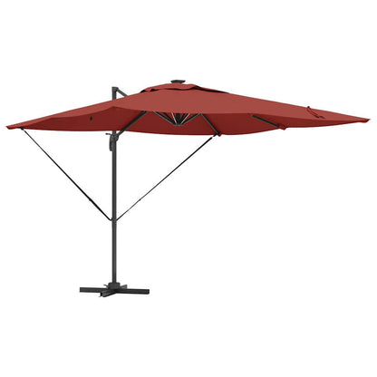 vidaXL Umbrella Terracotta 286 x 284 x 270 cm Aluminium and Polyester