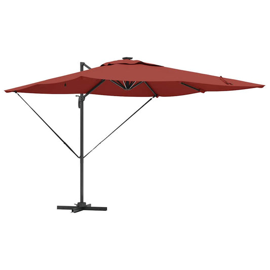 vidaXL Umbrella Terracotta 286 x 284 x 270 cm Aluminium and Polyester