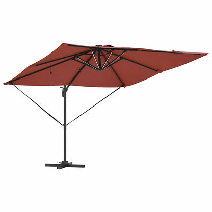 vidaXL Umbrella Terracotta 286 x 284 x 270 cm Aluminium and Polyester